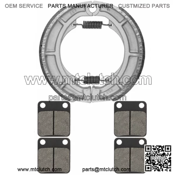 for Suzuki LTA400 LT-A400 Eiger 2002-2004 2006-07 Front & Rear Brake Pads Shoes