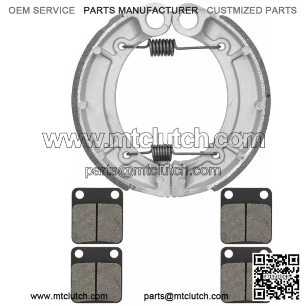 for Yamaha Grizzly 350 YFM350 4WD Irs Hunter 07-12 Front Pads & Rear Brake Shoes