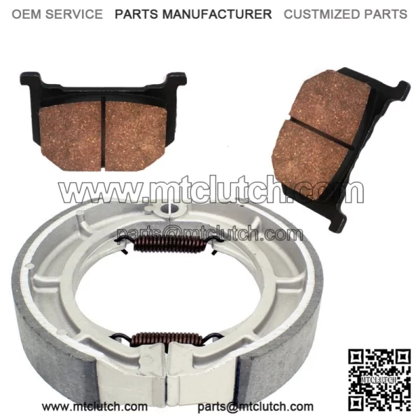 for Suzuki GN400 GN400LT GN400T GN400X 1980 81 1982 Front Rear Brake Pads Shoes