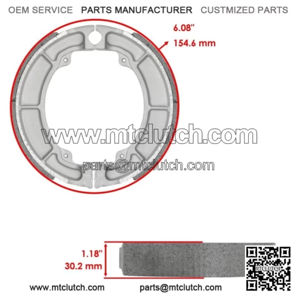 for Kawasaki KZ305 KZ 305 CSR LTD 1981-82 1987-88 Front Brake Pads & Rear Shoes - Image 2