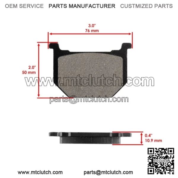 for Kawasaki KZ305 KZ 305 CSR LTD 1981-82 1987-88 Front Brake Pads & Rear Shoes - Image 3