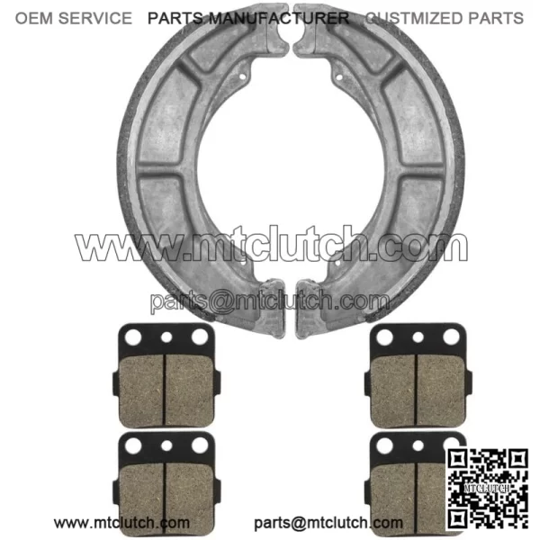 Front Brake Pads And Rear Brake Shoes for Suzuki LT-F250 Ozark 250 2007-2014