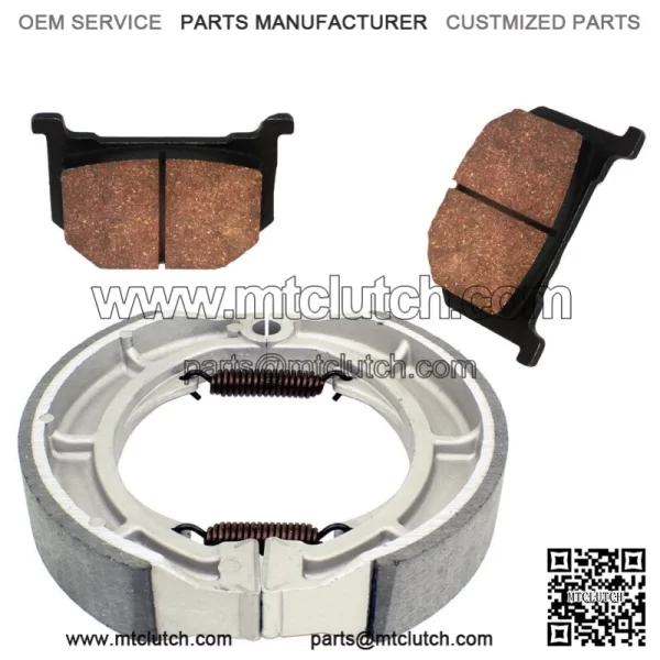 for Suzuki Gs250 Gs250T 1980 1981 Front Brake Pads & Rear Brake Shoes