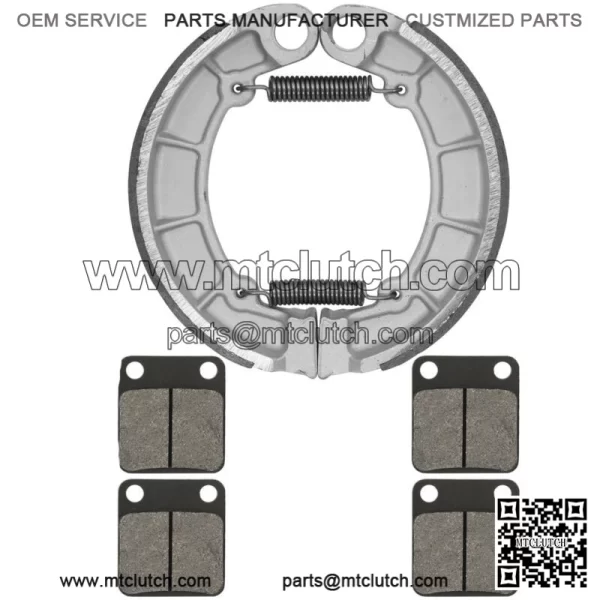 Front Brake Pads & Rear Shoes for Kawasaki KVF400 Prairie 400 1998 99 00 01 02