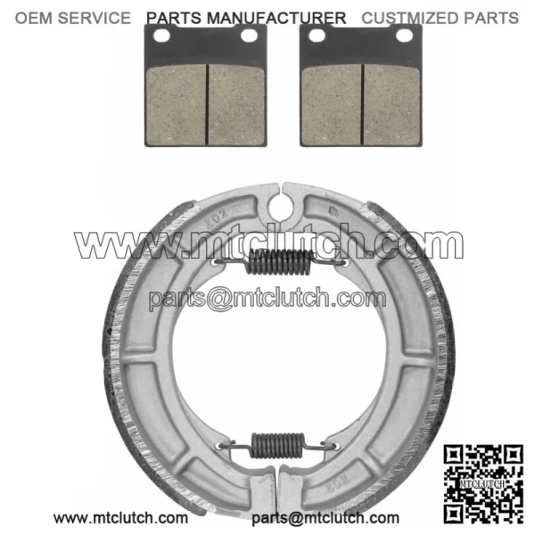 for Suzuki GS550 GS550L 1983 1984 1985 1986 Front Brake Pads & Rear Brake Shoes