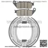 Front Brake Pads & Rear Brake Shoes for Honda Nas250 Nighthawk 250 1992