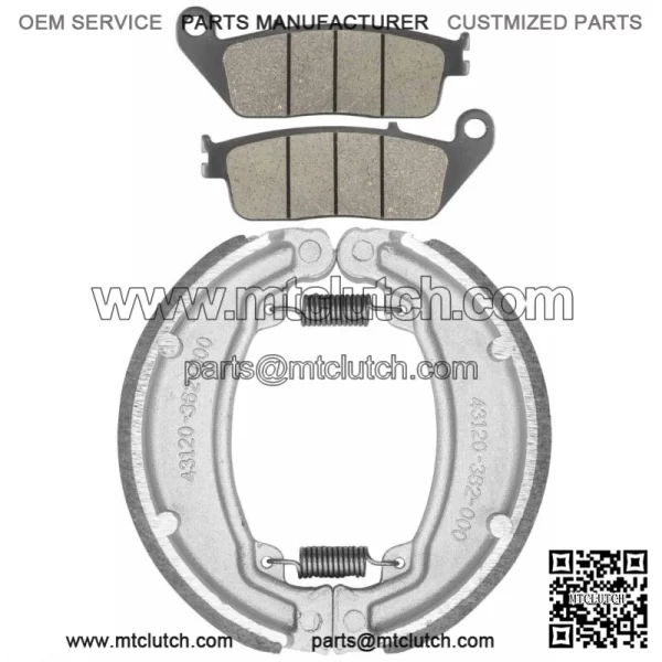 Front Brake Pads & Rear Brake Shoes for Honda Nas250 Nighthawk 250 1992