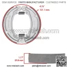 Front Brake Pads & Rear Brake Shoes for Honda Nas250 Nighthawk 250 1992 - Image 2