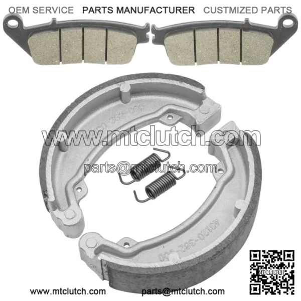 Front Brake Pads & Rear Brake Shoes for Honda Nas250 Nighthawk 250 1992 - Image 4