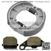 Front Brake Pads and Rear Shoes for Suzuki AH80 1992, AN125HK 2006 2007 2008 - Image 4