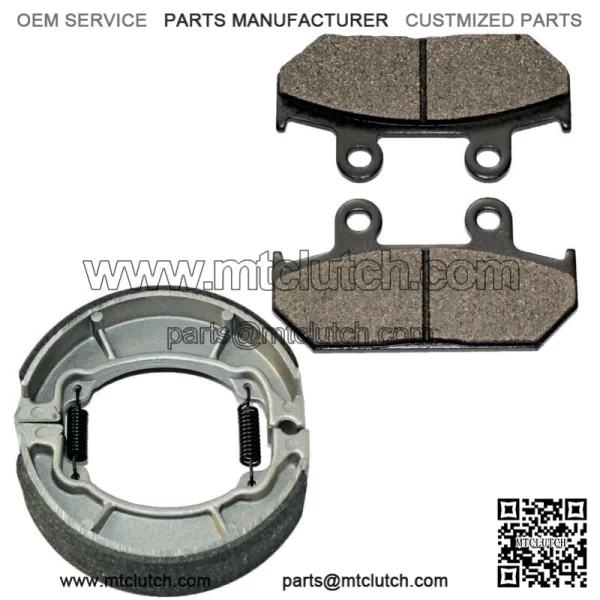 Front Brake Pads & Rear Brake Shoes for Honda NX650 Dominator 1988 1989