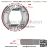 Front or Rear Brake Shoes for Honda CRF110F 2013-2024 / 06450-KYK-910 - Image 2