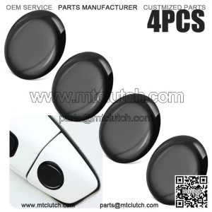 4Pcs Black Car Parts Door Lock Keyhole Stickers Cover Protector Car Accessories (For: Ford F-150)