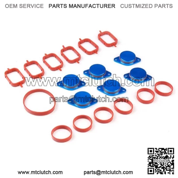 BMW Diesel Engine Eddy Swirl Flap Repair Kit 33MM 6PCS with Leather Ring #Red
