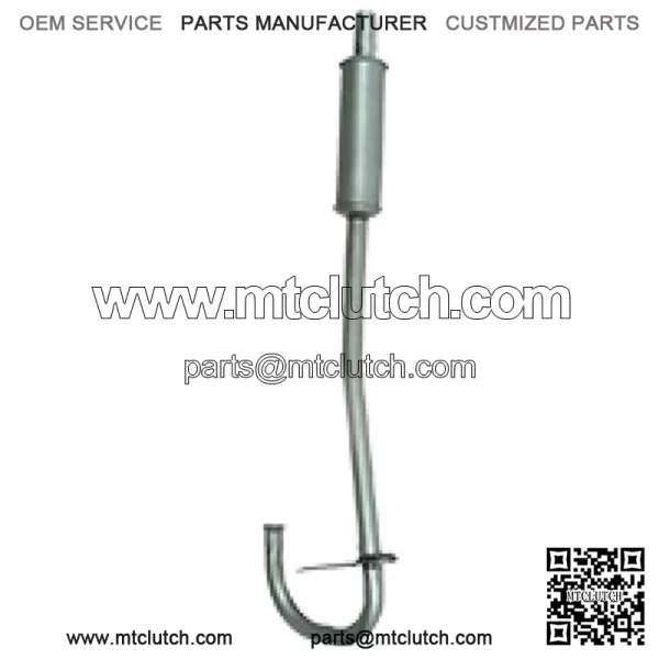 New Vertical one-piece muffler & pipe asm, Fits Ford 2N, 8N, 9N Tractor P/N M200