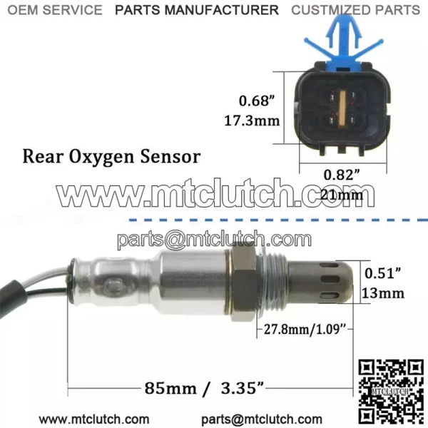 Oxygen sensor (rear)  96415640 OZA610-W2   49CM for Chevrolet Captiva 2.4L 08-10 - Image 2