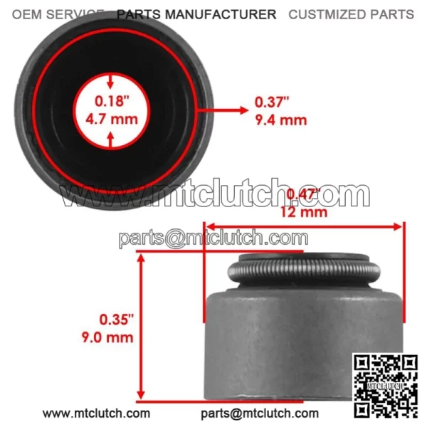 4x Valve Stem Seal For Yamaha Grizzly 700 2007-2012 2019-2021 (For: Yamaha Raptor 700) - Image 2