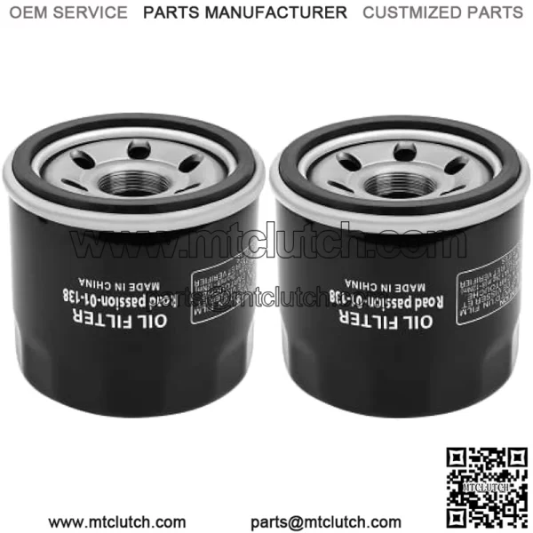 Oil Filter for SUZUKI LTF400 EIGER 2X4 2002-2004 LTF400F EIGER 4X4 400 2002-2007 LTF400F KINGQUAD 4X4 2008-2015pack of 2