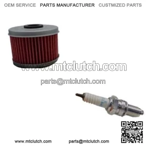 Honda TRX300 FourTrax 300 Tune Up Kit Oil Filter Spark Plug TRX300FW TRX For: Honda