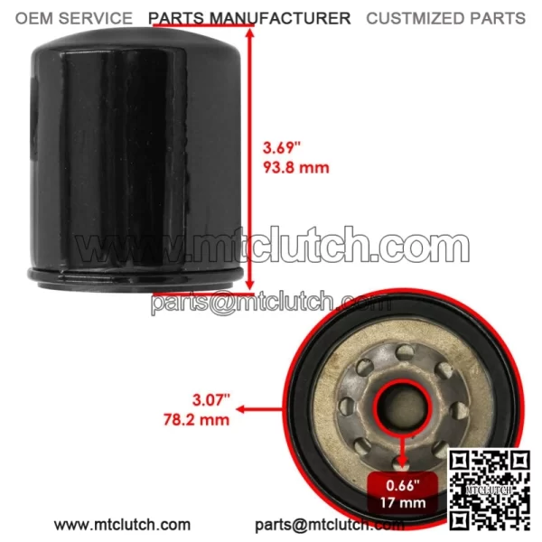 Oil Filter For Harley Davidson FLH Electra Glide 71-83 / FLH Hydra Glide 1955-57 - Image 3