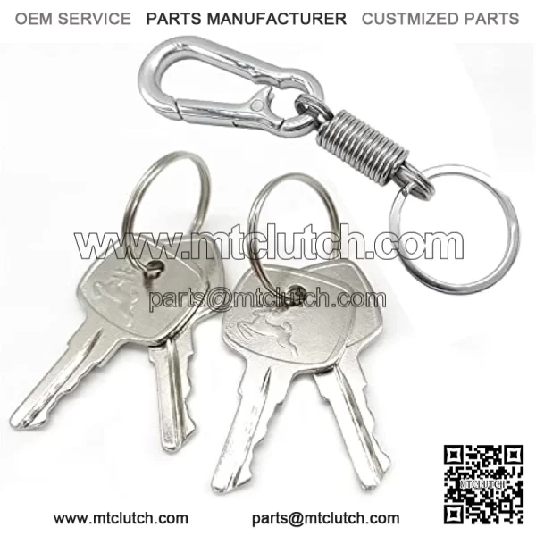 AR51481 AT195302 Ignition Keys 4PCS for John Deere Combine Riding Mower Logger and Excavator Replaces R45361 AT145929