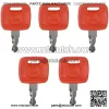 5PCS Ignition Key RE183935 RE71557 Key Replacement for JD Farm Tractor 3120 3320 3720 4210 4320 4510 4710 5045E 5103 5203 7130 7230