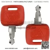 5PCS Ignition Key RE183935 RE71557 Key Replacement for JD Farm Tractor 3120 3320 3720 4210 4320 4510 4710 5045E 5103 5203 7130 7230 - Image 4