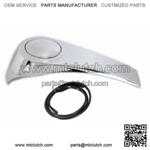 Chrome Smooth Custom Gas Fuel Tank Dash Cover Fuel Door Lid 03-07 Harley Touring (For: Harley-Davidson)