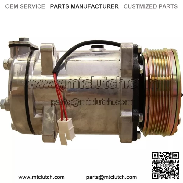F0NN19D629AA Compressor Sanden SD510 Style for Ford/New Holland 5640 ++ Tractors - Image 2