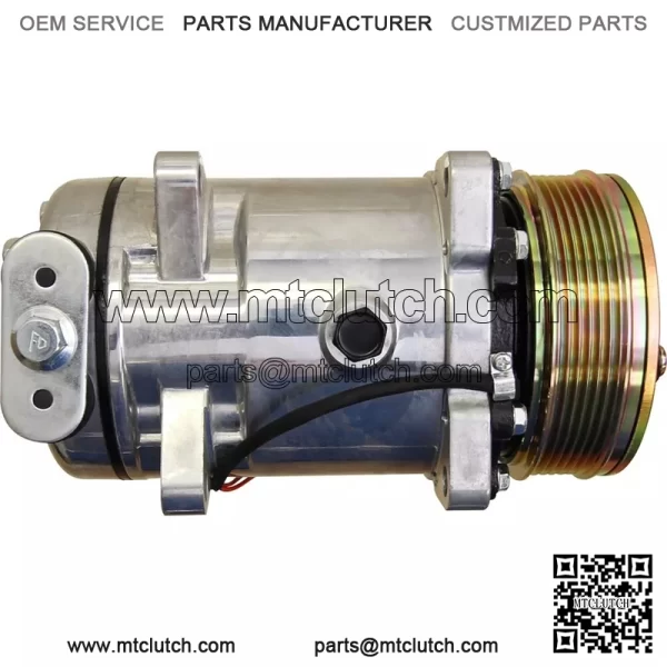 F0NN19D629AA Compressor Sanden SD510 Style for Ford/New Holland 5640 ++ Tractors - Image 3