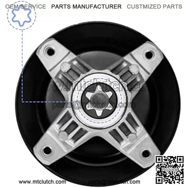 918-04822B Spindle Assembly Fits for Craftsman Cub-Cadet Troy-Bilt Pony 42" Deck Tractor, Come with All Mounting Hardware Including Threaded Bolt, Replace 918-04822A 618-04822, 2 Pack - Image 3