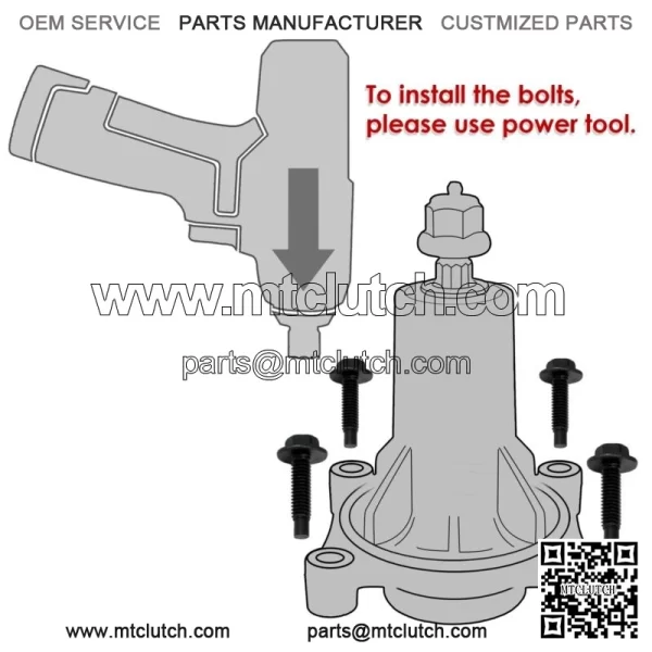 Spindle Assembly W/Pulley For Husqvarna Yth160 Yth180 Yth1842 - Image 3