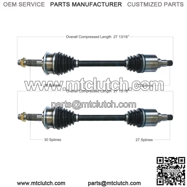 Front CV Axles Shafts Pair for Toyota Tundra Sequoia 00-07 4WD Set (For: Toyota)