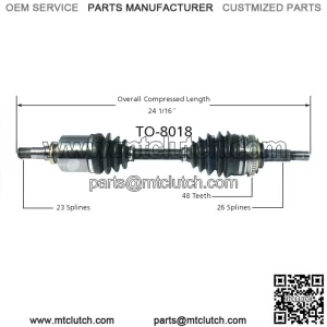 For Toyota Celica Corolla Prizm Front Driver Left CV Axle Shaft (For: Toyota)