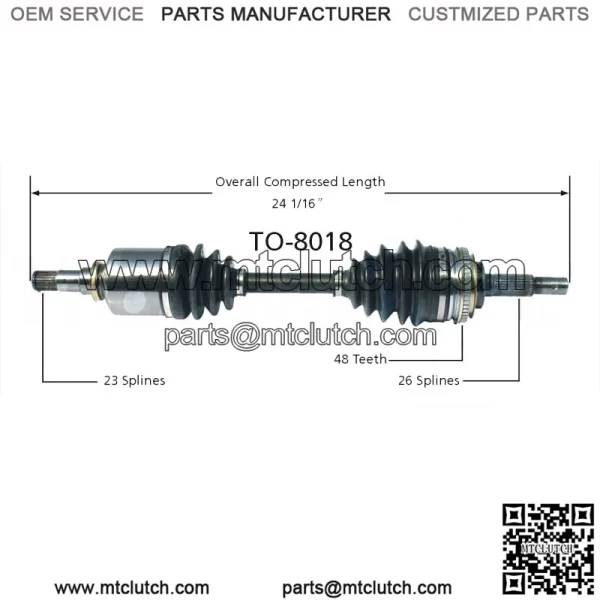 For Toyota Celica Corolla Prizm Front Driver Left CV Axle Shaft (For: Toyota)