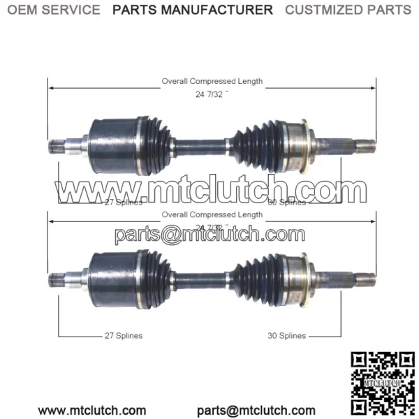 For Toyota Tacoma 4Runner 4WD 95-04 Pair of Front CV Axle Shafts Set (For: Toyota)