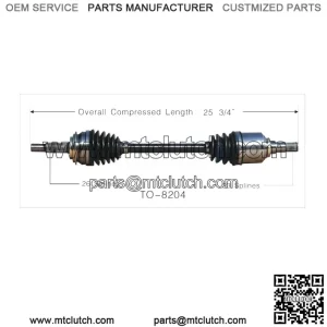 For Toyota Yaris 2006-2014 Front Driver Left CV Axle Shaft TO-8204 (For: Toyota)