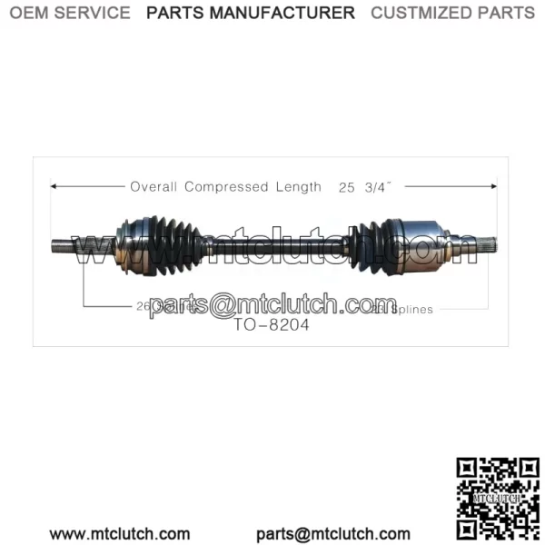For Toyota Yaris 2006-2014 Front Driver Left CV Axle Shaft TO-8204 (For: Toyota)