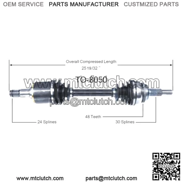 Front CV Axle Shaft Joint Left Fits 2003 Toyota Camry 2004 Lexus RX330 (For: Toyota)
