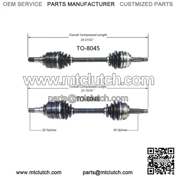 Front Left Front Right 2Of CV Axle Shaft For Toyota Celica 1986-1989 (For: Toyota)