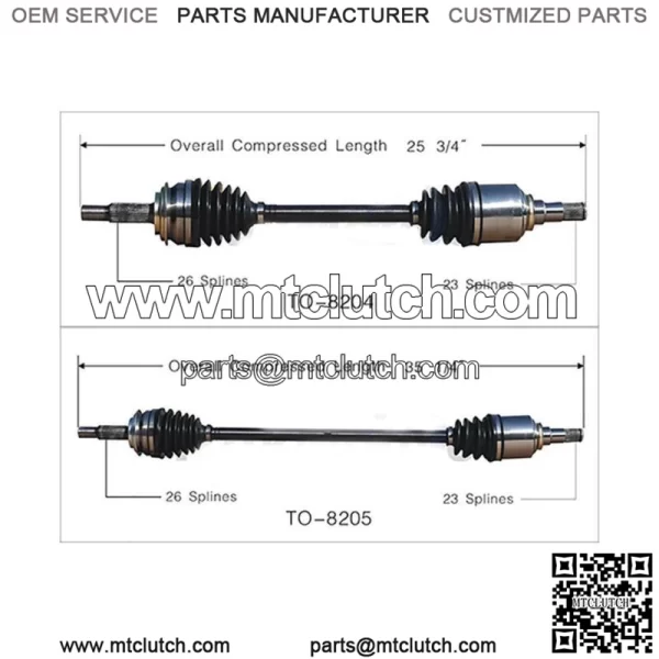 2X Front Left Front Right CV Axle Shaft For Yaris 2006~2017 Toyota (For: Toyota)