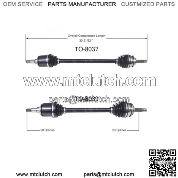 CV Axle Shaft For 1983-1988 Toyota Tercel Front Left Front Right 2pcs (For: Toyota)