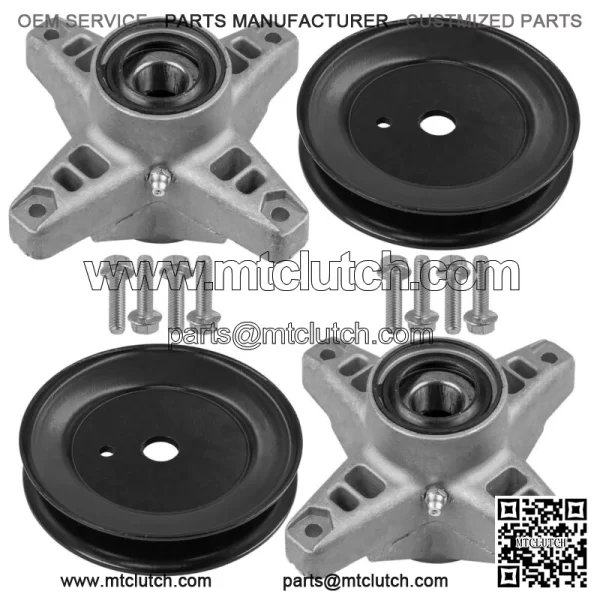 42" Deck Spindle & Pulley for Cub Cadet LT1018 13AB11CG710 13AX11CG710 618-3129 - Image 4