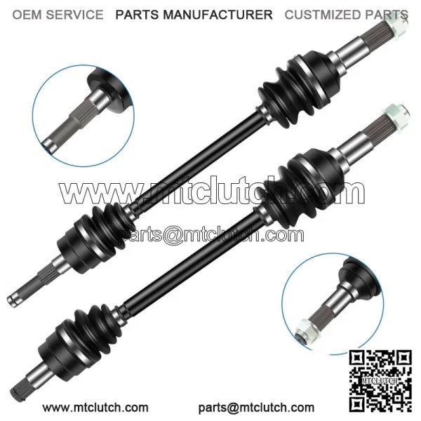 Pair Front Left Right CV Axle Shaft For Yamaha Rhino 660 YXR660FA 4x4 2004-2007 (For: Yamaha)