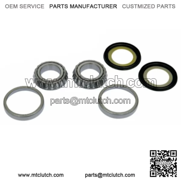 1" Fork Neck Post Stem Bearing Race Dust Seals Set Harley OEM 48300-60 48315-60 (For: Harley-Davidson)