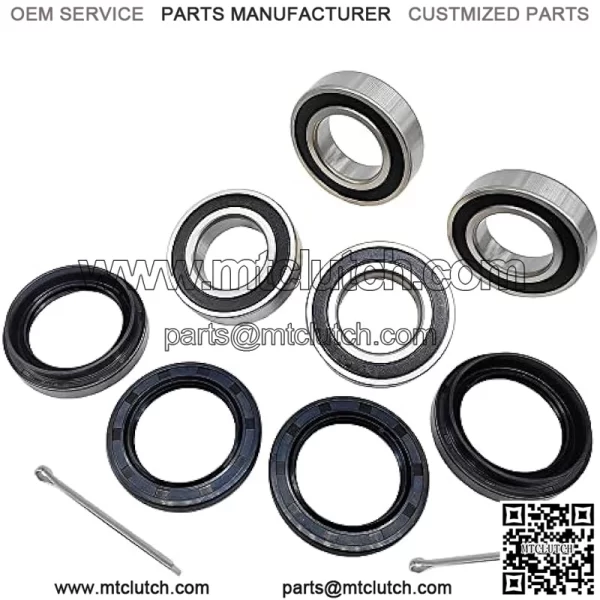 Front Wheel Bearing Seal Kits for Suzuki Quadrunner 250 500 Vinson 500 King Quad 250 300 400 Eiger 400 LT-F500F LT-A500F LT-F400 LT-F400F LT-4WD LTF-250 LT-F250F LTF300F LTF400F