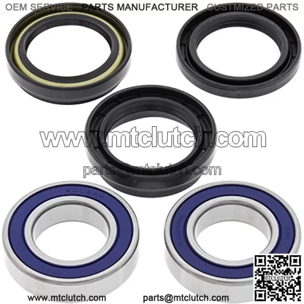 Front Wheel Bearing Seal Kit 25-1108 Compatible with/Replacement for Suzuki LT-4WD 250 Quad Runner 1987-1998, LT-A400 2WD King Quad 2008-2009, LT-A400 Eiger 2wd 2002-2007