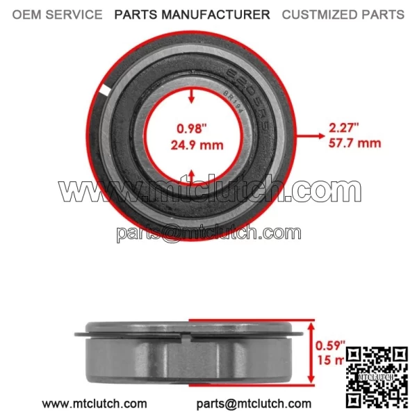 59219000 07147800 07100212 07100205 Front Caster Wheel Bearings For Ariens - Image 2