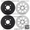Cast Iron Front Rear Brake Disc Rotor Set for Harley TRIKE FLHTCUTG Glide Ultra Classic Trike 2009-2013 - Image 2