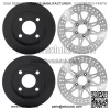 Cast Iron Front Rear Brake Disc Rotor Set for Harley TRIKE FLHTCUTG Glide Ultra Classic Trike 2009-2013 - Image 5
